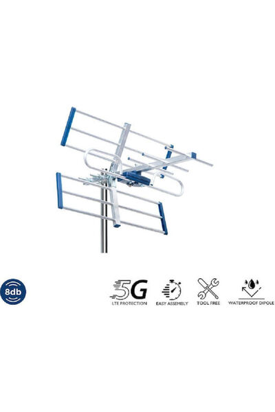 Edision Yagi 26-00-0001 Κεραία τηλεόρασης εξωτερικού χώρου (Δεν απαιτεί τροφο...