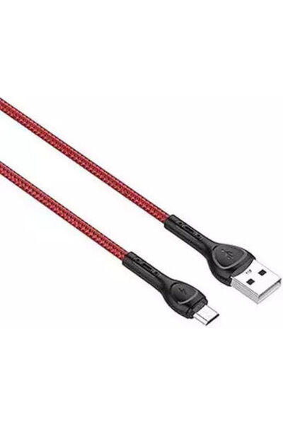 LDNIO Καλώδιο USB 2.0 σε micro USB, κανονικό, 1μ, Κόκκινο (1003395)