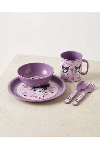 REDTAG Purple Kuromi 5-Piece Breakfast Set