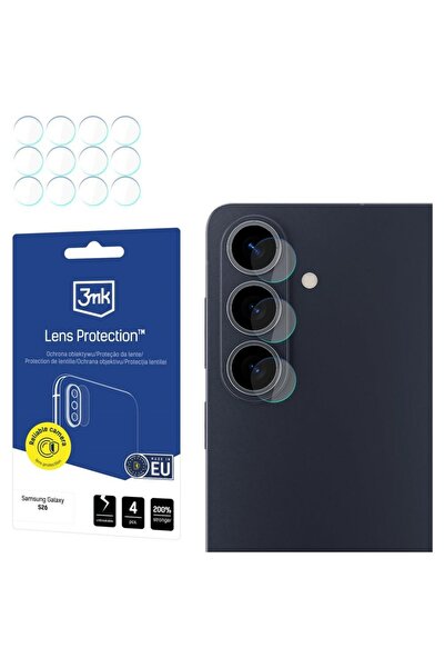 3MK Tempered Glass Camera Lens Protector for Samsung Galaxy S26, Transparent