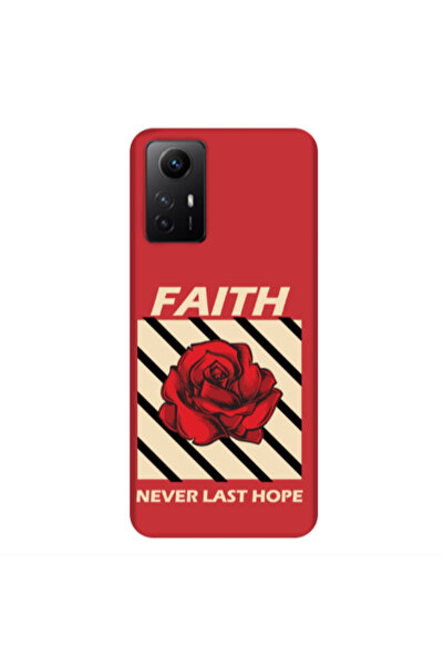 Other Xiaomi Redmi Note 12s Faith Never Last Hope Red Colored Silicone TPU Θήκη
