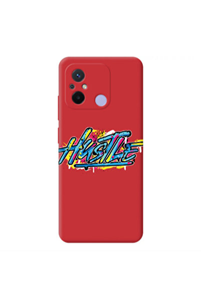 Other Xiaomi Redmi 12C Hustle Red Colored Silicone TPU Θήκη