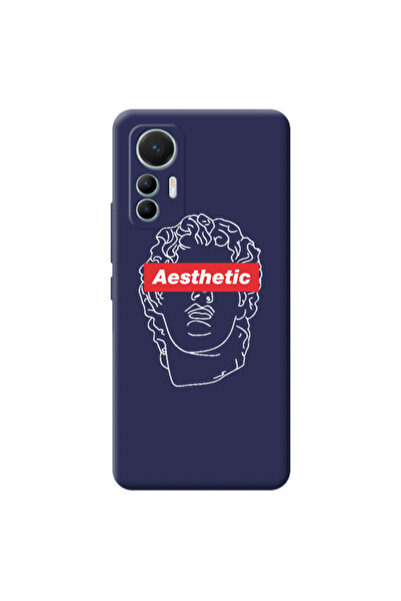 Other Xiaomi Mi 12 Lite Aesthetic Dark blue Colored Silicone TPU Θήκη