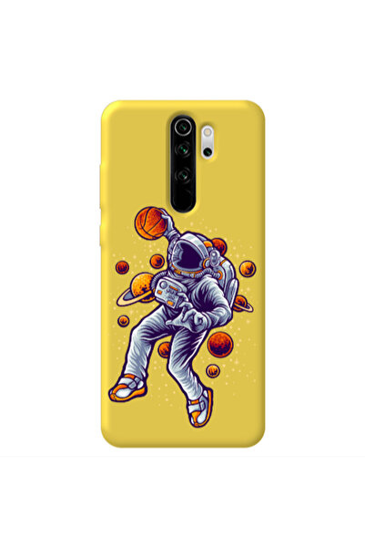 Other Xiaomi Redmi Note 8 Pro Space Basketball Yellow Colored Silicone TPU Θήκη