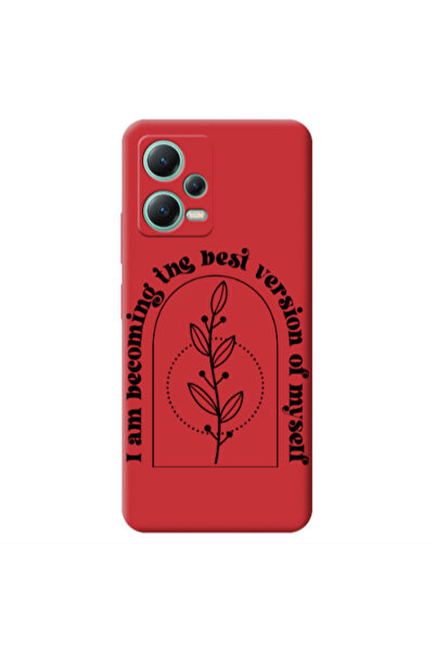 Other Xiaomi Redmi Note 12 Pro 5G I am Becoming Red Colored Silicone TPU Θήκη