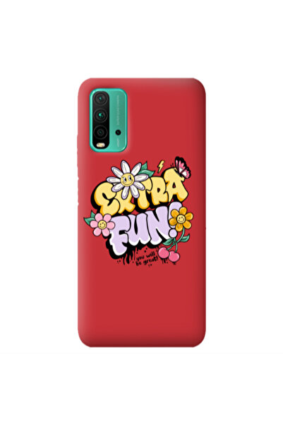 Other Xiaomi Poco M3 Extra Fun Red Colored Silicone TPU Θήκη
