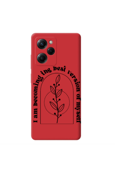 Other Xiaomi Poco X5 Pro I am Becoming Red Colored Silicone TPU Θήκη