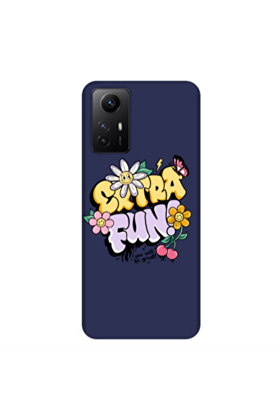 Other Xiaomi Redmi Note 12s Extra Fun Dark blue Colored Silicone TPU Θήκη