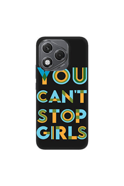 Other Honor 400 Lite You Cant Stop Girls Black Colored Silicone TPU Θήκη