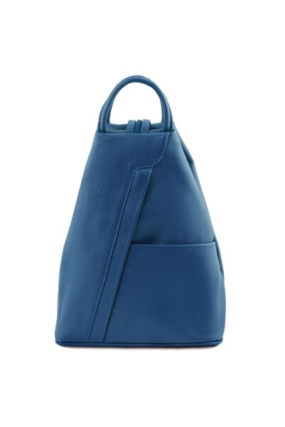 tuscany Leather Rucsac Shanghai din piele, TL141881 - Denim