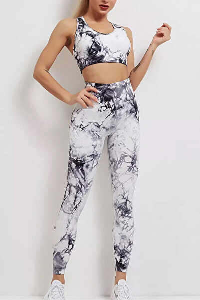Fizion Compleu fitness modelator din doua piese, top si pantaloni cu talie in...