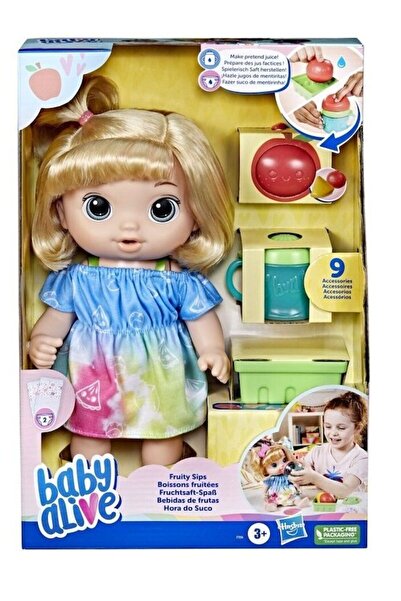Hasbro Μπέιμπι Αλάιβ Φρουτί Σιπς Μήλο Ξανθά Μαλλιά (F7356)