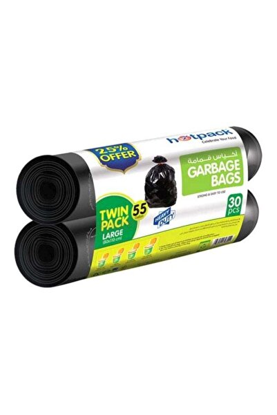 Hotpack Disposable Strong & Bio-Degradable Heavy Duty Twin Pack Garbage Roll ...
