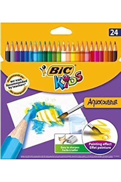 Bic Μολύβια Χρωματιστά Παιδικά Aquacouleur 24 Χρώματα (8575634)