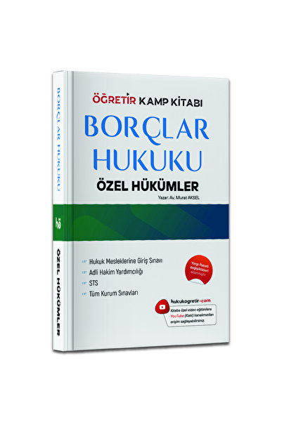 hukuk öğretir Borçlar Hukuku Özel Hükümler konu anlatımlı kitap HMGS, Hâkimli...