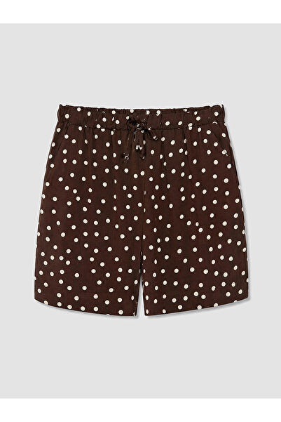LC Waikiki Ozmarka New Season Women's Polka Dot Shorts with Elastic Waist and...
