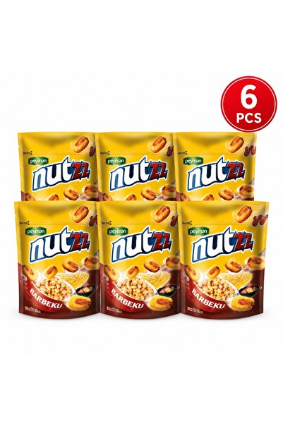 Peyman Nutzz Snacks de Porumb cu Aroma BBQ Set 6 Buc 50 Gr