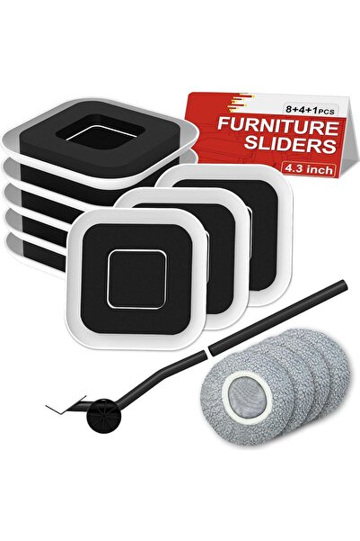 OEM Set pentru Mutat Mobilă Grea Dispozitive de Glisare Gri 11 cm