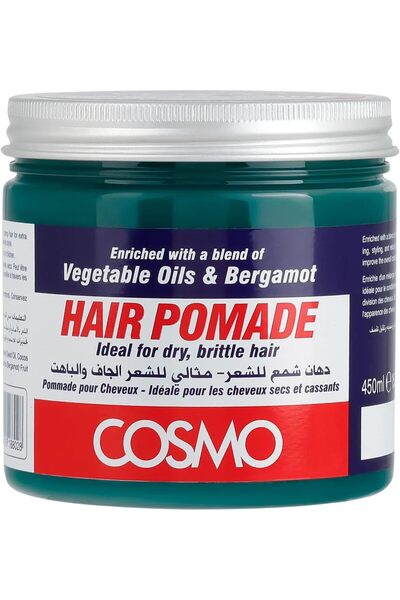 Cosmo Hair Pomade Infused with Natural Vegetable Oils & Refreshing Bergamot –...