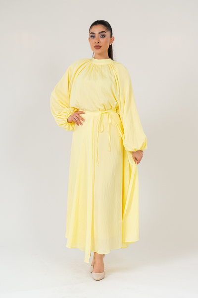 ELAY Fashion Women's Pareolu Belted Three-Piece Set