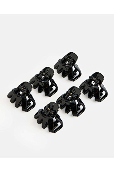 REDTAG Women Black 6 Piece Hair Claw Set