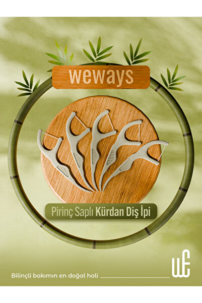 Weways Pirinç Saplı Kürdan Diş İpi