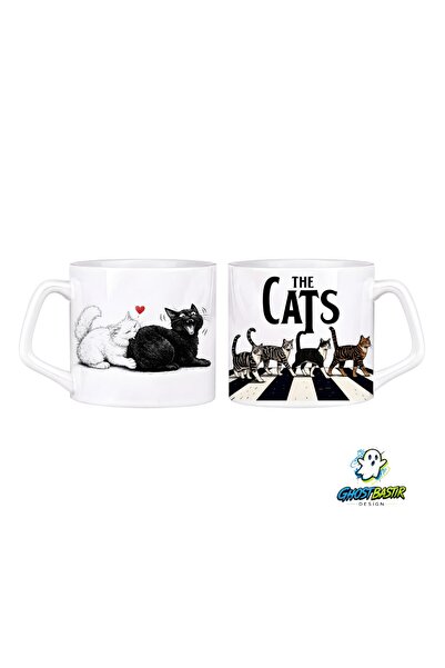 Ghostbastır Design Cats Mug Cup |   Single Piece 0786