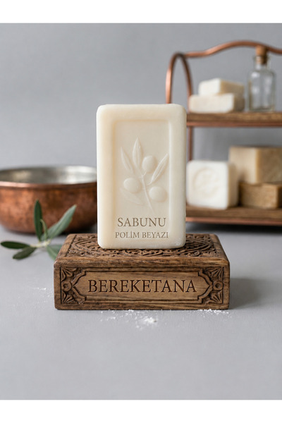 bereketana Polym White Soap Natural Herbal Solid Soap Traditional Care Soap f...
