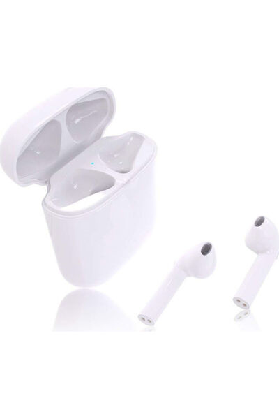 OEM HBQ-i8 Ακουστικά Bluetooth Handsfree με Θήκη Φόρτισης Λευκά