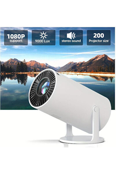 Andowl PR80 6954215478543 Μίνι Προβολέας LCD LED με ενσωματωμένα ηχεία Λευκό