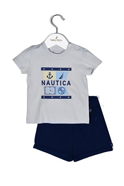 Nautica Σετ 15 Τεμαχίων: Μπλουζάκι & Σορτς Τζέρσεϊ Γκρι/Ναυτικό Μπλε, 6