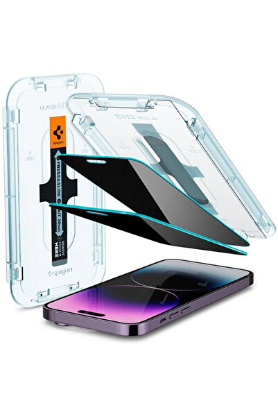 Spigen Sticlă de protecție EZ Fit Privacy, pachet de 2 - iPhone 14 Pro Max