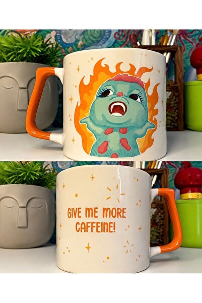 westartic Give Me More Caffeine! Kahve Kafein Bağımlısı Kupa Bardak Fincan