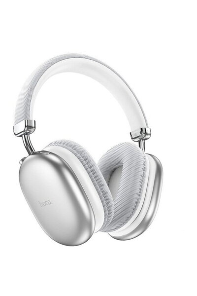 hoco. W35M, Over-Ear, BT 5.3, Wireless, ANC, Argintiu