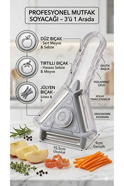 LOVYCO Multi-Purpose Peeler, 3-in-1 Peeler, Julienne Peeler, Vegetable Peeler...