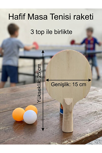 çınaroğlu avm Plastik Masa Tenisi Başlangıç Seti - 2 Masa Tenisi Raketi + 3 P...
