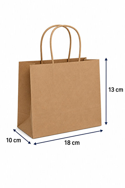 PackHause 25 adet Mini Burgu Saplı Hediyelik Butik Takı Aksesuar Kraft Çanta ...
