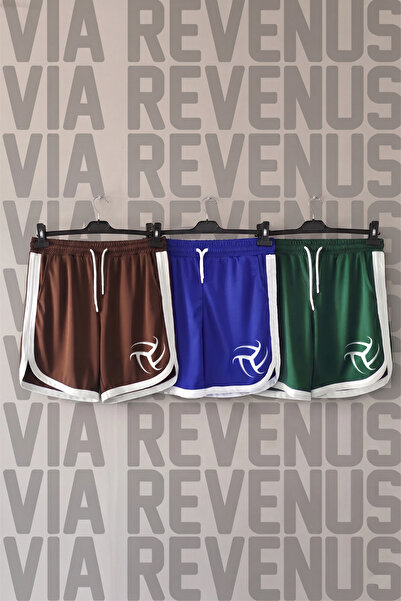 Vordevia Volleyball Printed Unisex Retro Varsity Daily Training Sports Shorts...