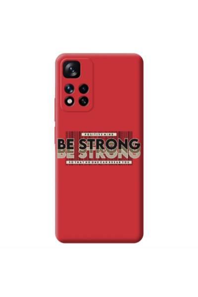 Other Xiaomi Redmi Note 11 Pro 5G Positivemind Red Colored Silicone TPU Θήκη