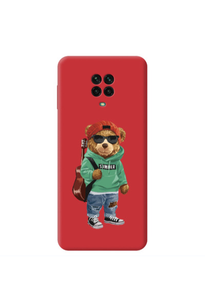 Other Xiaomi Redmi Note 9 Pro Summer Tedy Red Colored Silicone TPU Θήκη