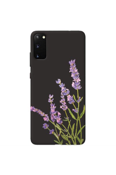 Other Samsung S20 Flowers 8 Black Colored Silicone TPU Θήκη