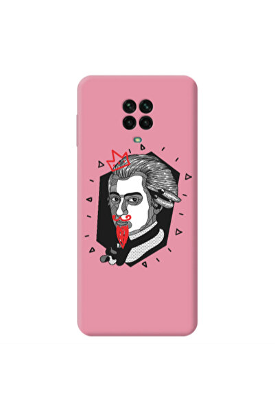 Other Xiaomi Redmi Note 9 Pro Bearded Pink Colored Silicone TPU Θήκη
