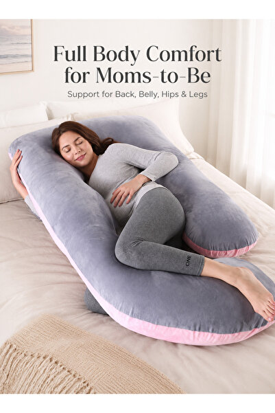 Yoawllty Pregnancy Pillow, G-Shaped Full Body Pillow with Replaceable and Was...