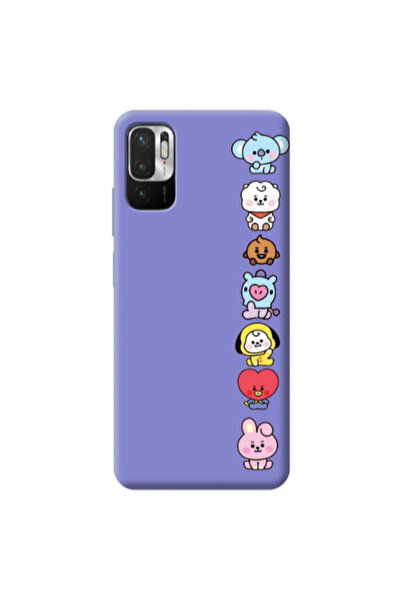 Other Xiaomi Redmi Note 10 Pro 5G Lovely animals Purple Colored Silicone TPU ...