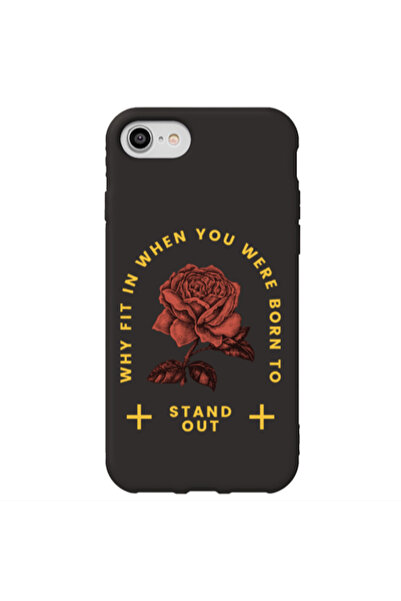 Other Apple iPhone 7 Stand out Black Colored Silicone TPU Θήκη