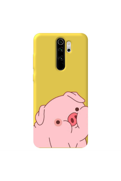 Other Xiaomi Redmi Note 8 Pro Piggy 1 Yellow Colored Silicone TPU Θήκη