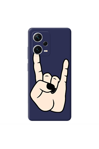 Other Xiaomi Poco X5 Rock Dark blue Colored Silicone TPU Θήκη