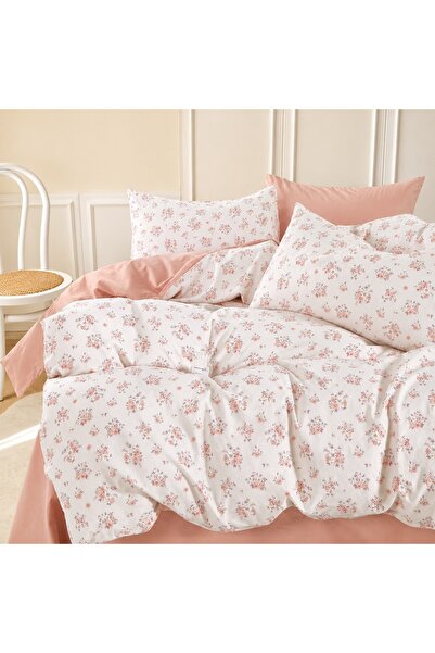 CHIRASO Set Lenjerie Pat CHIRASO, Bumbac, 4 Piese, Cearceaf cu ELASTIC 180x20...