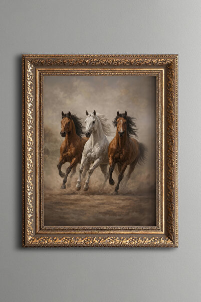 epiqart The Run of Freedom – Vintage Patterned Painting – Thick Model