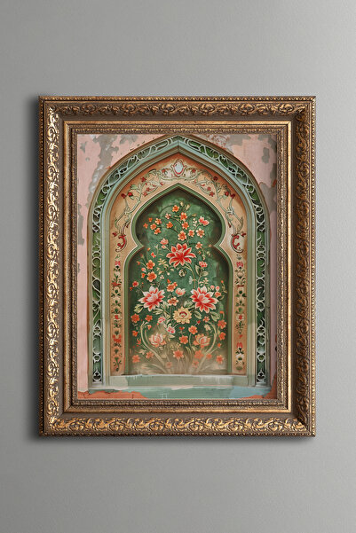 epiqart Palestinian Floral Belt - Vintage Patterned Painting - Thick Model